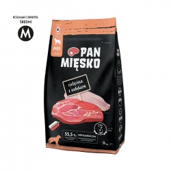 Pan Mięsko cielęcina z indykiem - granulat M 9kg